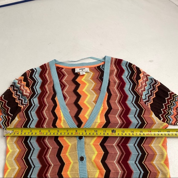 Missoni for Target collab multicolor chevron cardigan M - Picture 6 of 8